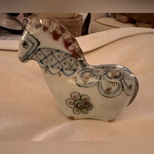 Vintage Art Pottery Horse Handmade Hand Mexico Folk Artist Ken Edwards Tonala